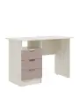 ARNIKA Стол компьютерный с ящиками Юниор-4, 110х55х74.6 см, шарли pink, дуб крафт белый