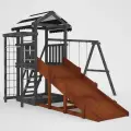Зимняя горка деревянная для детской площадки Мастер Махагон 01-05 2,9 метра