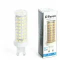 Лампа светодиодная Feron LB-437 G9 15W 6400K 38214