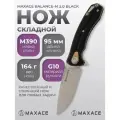 Складной нож Maxace Balance-M 2.0, сталь M390, рукоять G10, черный, складной