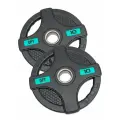 Обрезиненные блины для штанги 50 мм 2 шт диски с хватами 10 кг Original FitTools