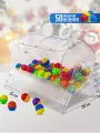 Лототрон, +50 шариков в подарок, Барабан для лотереи, 20x30 см, Crystal-box