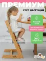 Растущий стул для детей и школьников из бука Конек Горбунек Премиум, для кормления детей, сканди