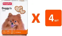 BEAPHAR DOGGY'S + BIOTIN – Беафар лакомство витаминизированное для собак с биотином (75 шт х 4)