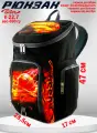 Рюкзак спортивный баскетбольный BITEX 28-121 с карманом для обуви, черный п. э.