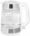 Чайник Candy CK-301, подсветка, дисковый нагреватель, стекло, 1.8л, 2200Вт, серебряный
