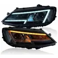 Передние фары Фольксваген Джетта 6 2010-2019, би-LED линза, ДХО, LED поворотник