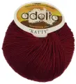Пряжа Adelia KATTY, 10 шт. по 50 г, набор 100% шерсть, 150 м №08 бордовый