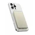 Магнитный внешний аккумулятор Wiwu Ultra Thin 5000mAh (P15), тонкий, с MagSafe - Titanium Gold
