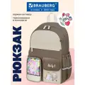 Рюкзак школьный для девочки, ранец для подростка, портфель в школу, с термонашивками, Brauberg Лучшие друзья, 274435