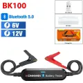 KONNWEI BK100 и BK200 6 В 12 В 24 В Bluetooth 5,0 Автомобильный тестер аккумулятора для грузовиков Монитор формы волны 100-2000 CCA Зарядка Cranking, BK100 6V 12V BLACK