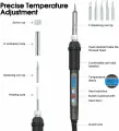 Набор для паяльных работ с электрическим паяльником с регулируемой температурой и быстрым нагревом