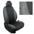 Комплект авточехлов Автопилот Ромб Volkswagen Caddy III (5 мест) с 04-15г. Серый + Черный