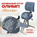 Ортопедический коленный стул Олимп Лайт со спинкой Город Москва