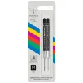 Стержень для шариковой ручки PARKER QuinkFlow Z09 M, 1мм черный 2 шт.