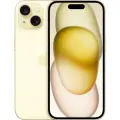Смартфон Apple iPhone 15 128 ГБ, Dual: nano SIM + eSIM, Yellow (желтый)