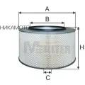 M-FILTER A525 фильтр воздушный !262-420/255 \MB ACTROS