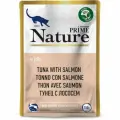 PRIME NATURE корм влажный для взрослых кошек с тунцом и лососем, в паучах, в желе - 100 г x 12 шт