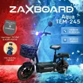 Электроскутер двухместный ZAXBOARD CityCoco Grand AQUA TEM-245 20ah 245w с аквазащитой и паспортом СИМ