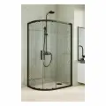 Душевой уголок GuteWetter GWMPKB018RB 95x80x200 см, цвет фурнитуры черный матовый, цвет стекла бесцветный, стекло закаленное 6 мм, открывание двери левое / правое 4698031922758