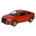 Welly Модель автомобиля LADA Vesta оранжевый 1/38 металл инерционная