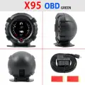 X95 GPS проекционный дисплей автомобильный OBD для HUD измеритель горизонтального наклона инклинометр спидометр компас угол наклона высота Latitude, OBD-Black