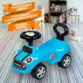Каталка машинка детская толокар для мальчиков Go-Go с музыкой, синий