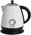 Чайник Hyundai HYK-S4502 1.7л. 2200Вт жемчужный/черный (нержавеющая сталь/пластик)