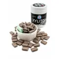 LOTTE Жевательная резинка с ксилитолом Чёрная мята Xylitol Gum Black Mint Bottle, 133 г