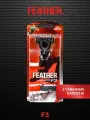 Feather Станок для бритья мужской F3, 3 лезвия, защита от порезов, плавающая головка, 2 сменные кассеты