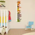 Декор настенный-ростомер детский Джунгли, 110.5х29 см