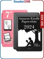 Электронная книга Amazon Kindle PaperWhite 12 2024 32Gb SE Metallic Black с обложкой ReaderONE Pink