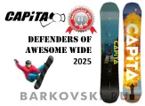 Сноуборд CAPITA DEFENDERS OF AWESOME WIDE 2025, Twin Tip, 161W см