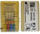 Для уплотнения гуттаперчевых штифтов Dentsply Maillefer Tapered Finger Plugger 21мм № ABCD (4 шт)вертикальной конденсации,4 шт/уп. 2уп, Incidental