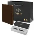 Ручка Parker Jotter Monochrome оригинал, ежедневник А5 и в подарок фирменный пакет Паркер