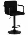 Стул барный DOBRIN KRUGER ARM BLACK, LM-5011_BlackBase, черный вельвет (LAR-E2041-52)