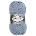Пряжа Alize Superlana Maxi, 25 % шерсть, 75 % акрил, 100 г, 100 м, 480 светло-голубой