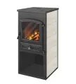 Камин ЭТНА (БКД) с плитой Бежевый Ø115мм диаметр дымохода: 115 мм