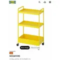 Тележка NISSAFORS желтый, 50,5x30x83 см