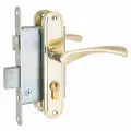 Замок врезной с ручками стандарт Россия ЗВ4-7.04С голд