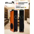 Акустические колонки Eltronic 30-51 бук, 2.0 с беспроводным микрофоном, FM-радио