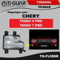 Фара противотуманная TiGUAR правая CHERY TIGGO 4 PRO / 7 PRO