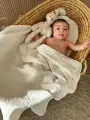 Плед муслиновый для новорожденных 110х90 четырехслойный
