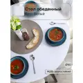 Стол кухонный Стиль Белый, МДФ, раздвижной, 90х90 см, черные ноги