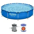 Бассейн каркасный Steel Pro, 366 см, x 76 см, с фильтр-насосом, 56681 Bestway
