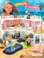 Кукольный домик с мебелью WiMi, игровой набор с фигурками, вилла