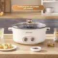 Кастрюля Yuanyang Electric Hot Pot, 5л, двойное управление температурой, цвет Утка-мандаринка