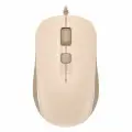 Мышь A4TECH Fstyler FM26, оптическая, проводная, USB, бежевый и коричневый [fm26 usb (cafe latte)]