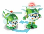 Хэли трансформер Robocar Poli (12,5 см) свет + инструменты 83096