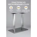 Опора для стола полированная нержавеющая сталь; Ножка мебельная ; Подстолье 1027ЕМ